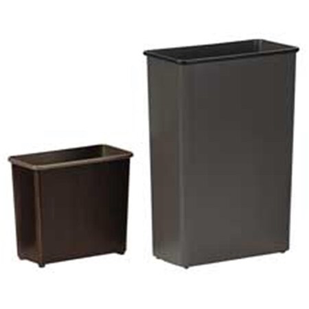 Pinpoint Rectangle Wastebasket- 88 Qt- 20-.75 in x11 in x29-.50 in - Charcoal PI2655501